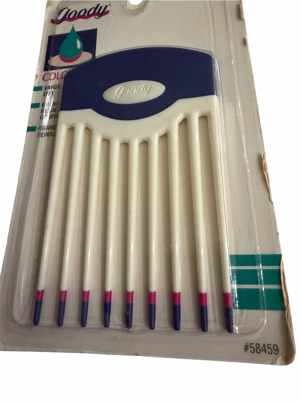 NOS Goody Hair Lift Comb 1994 Color Dip